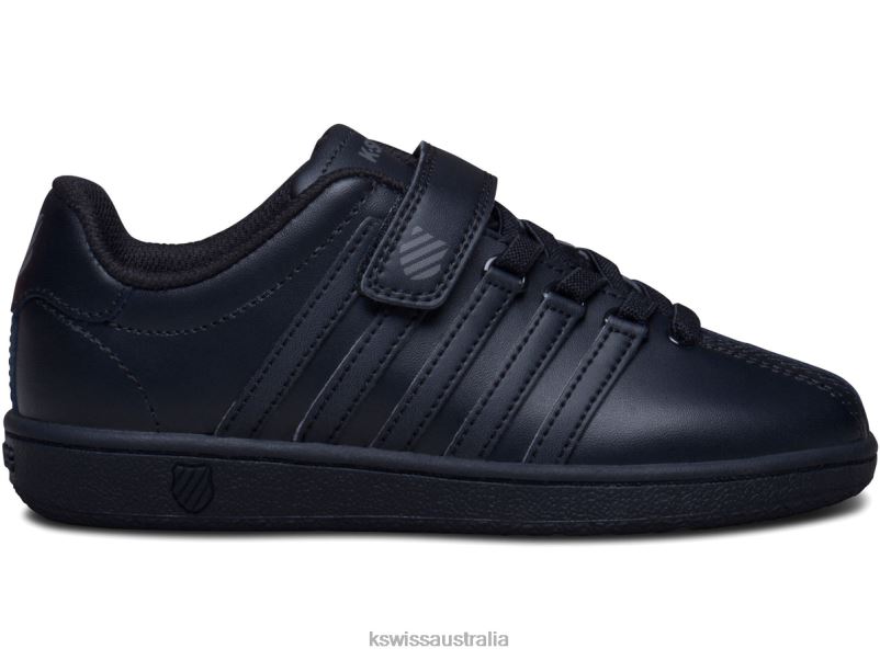 K-Swiss CLASSIC VN VLC Black Kids Footwear V8JJT613