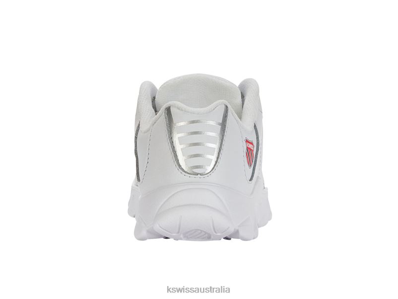 K-Swiss ST329 White/Navy/Red Kids Footwear V8JJT612