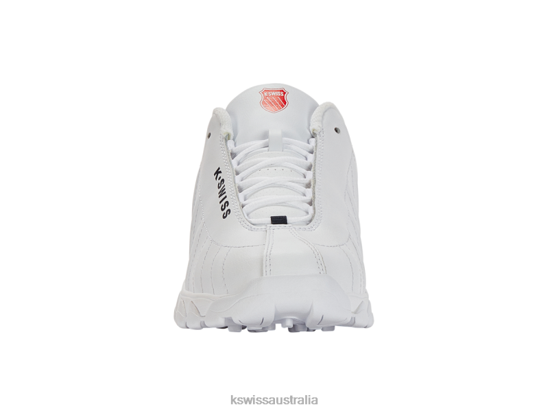 K-Swiss ST329 White/Navy/Red Kids Footwear V8JJT617