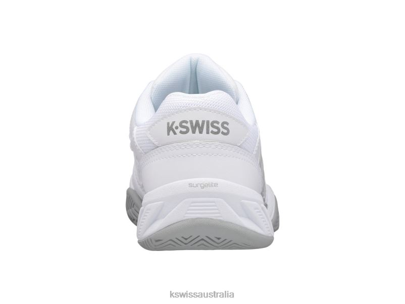 K-Swiss BIGSHOT LIGHT 4 White/High-Rise/Silver Kids Tennis V8JJT413