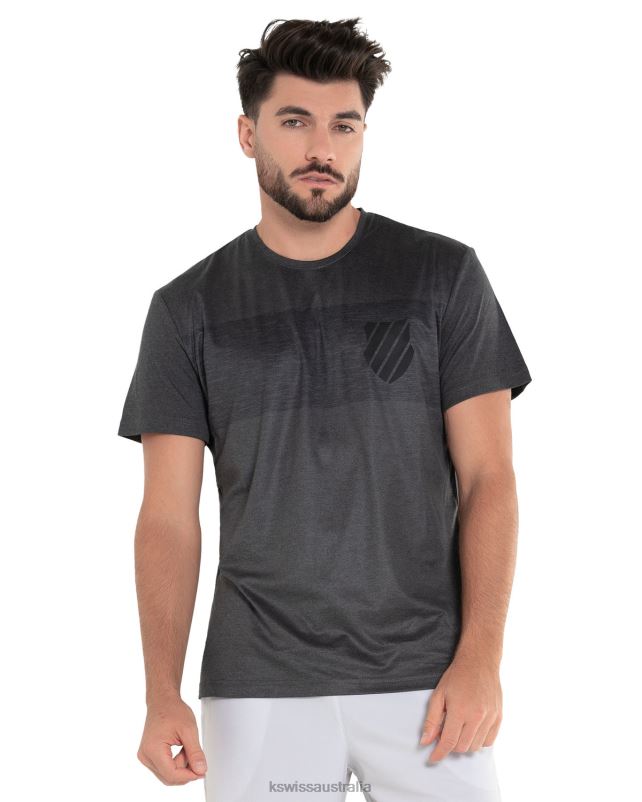 K-Swiss LUXE TECH CREW Heather Black Men Apparel V8JJT497