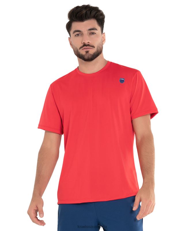 K-Swiss SURGE S/S CREW Martian Red Men Apparel V8JJT503