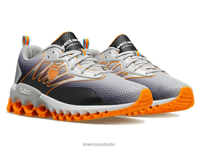 K-Swiss TUBES SPORT X MCLAREN Gray/Black/Papaya Men Lifestyle V8JJT430