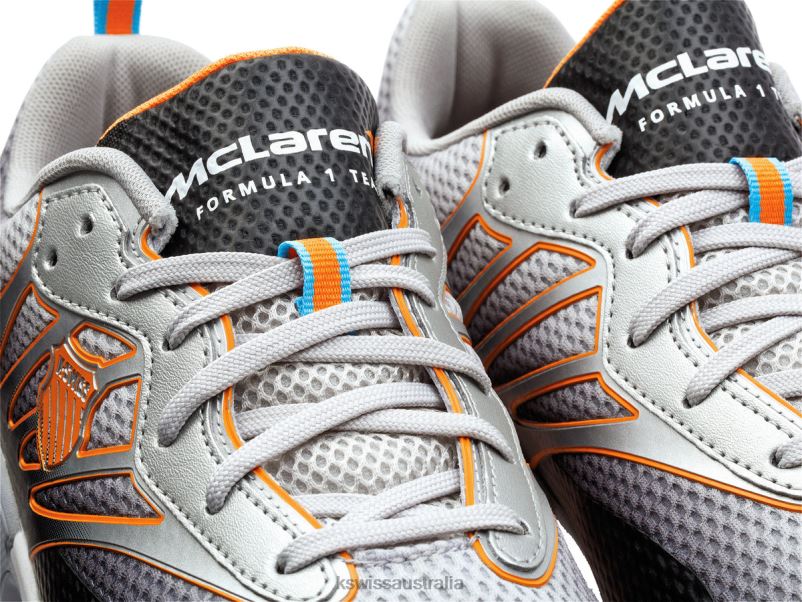 K-Swiss TUBES SPORT X MCLAREN Gray/Black/Papaya Men Lifestyle V8JJT430