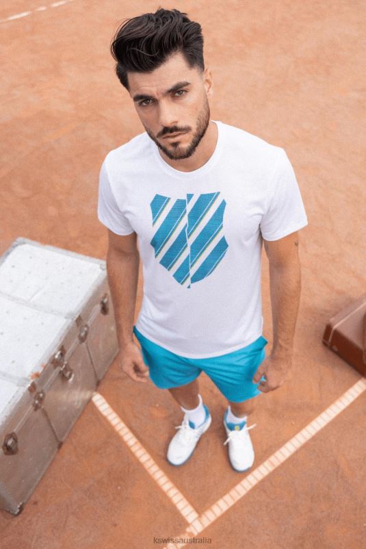 K-Swiss ELECTRIC LOGO S/S White Men Lifestyle V8JJT470