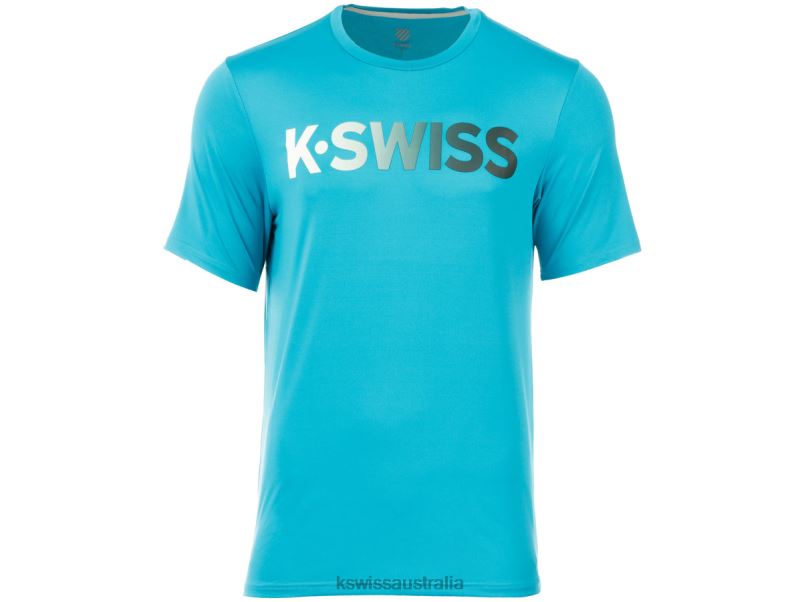K-Swiss HYPERCOURT TEE Algiers Blue Men Lifestyle V8JJT482