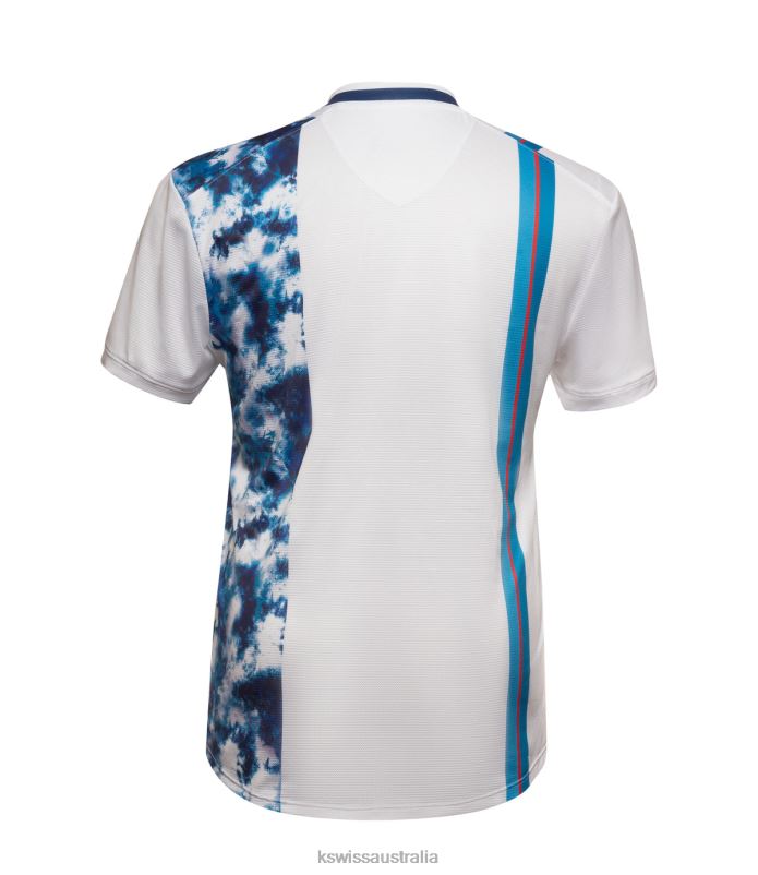 K-Swiss IMPACT HENLEY S/S White Men Lifestyle V8JJT473