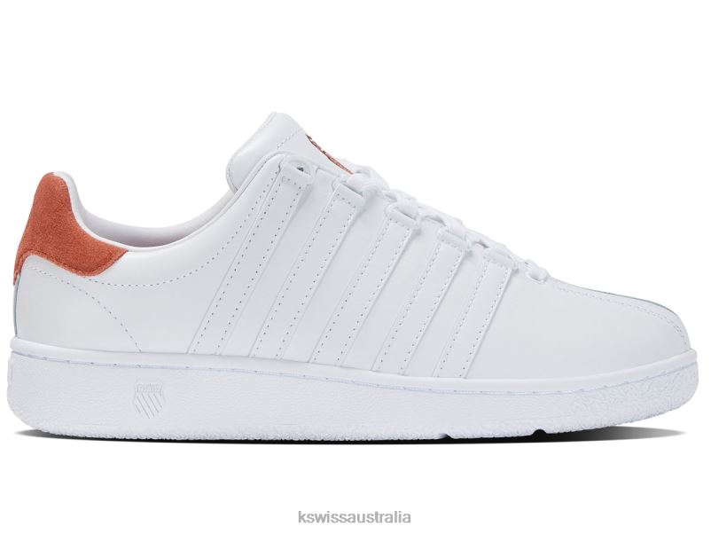 K-Swiss CLASSIC VN White/Burnt Ochre Men Shoes V8JJT69
