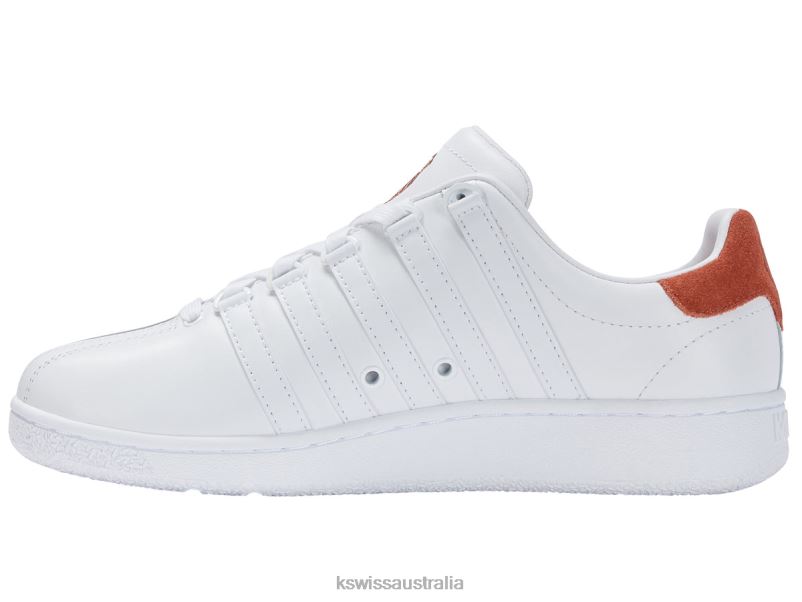 K-Swiss CLASSIC VN White/Burnt Ochre Men Shoes V8JJT69