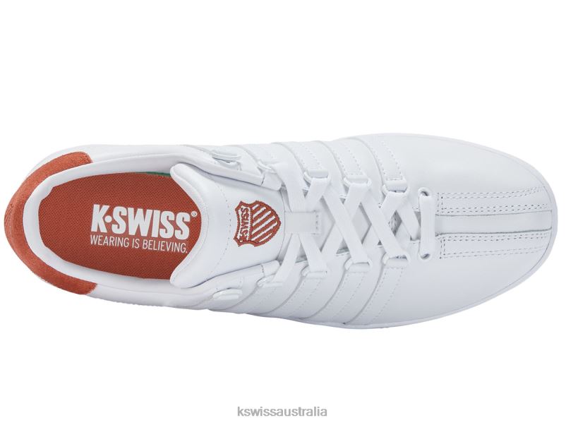 K-Swiss CLASSIC VN White/Burnt Ochre Men Shoes V8JJT69