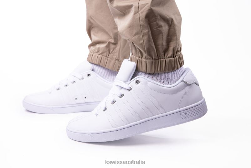 K-Swiss COURT PRO II CMF White/Silver Men Shoes V8JJT187