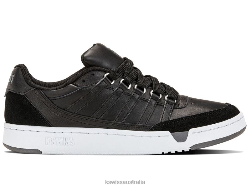 K-Swiss SET PRO Black/Smoked Pearl/White Men Shoes V8JJT94