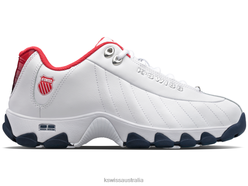 K-Swiss ST329 White/Red/Navy/Gel Men Shoes V8JJT117