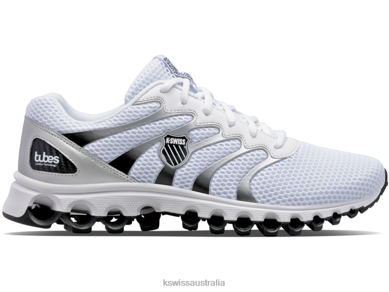 K-Swiss TUBES 200 White/Black/Silver Men Shoes V8JJT162