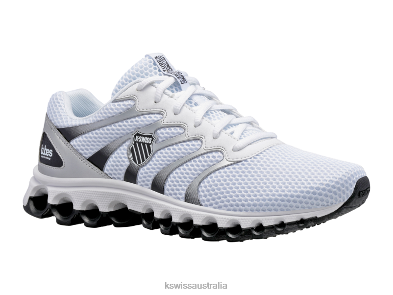 K-Swiss TUBES 200 White/Black/Silver Men Shoes V8JJT162