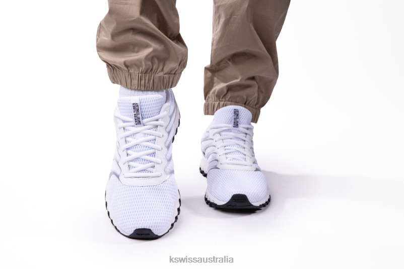 K-Swiss TUBES 200 White/Black/Silver Men Shoes V8JJT162