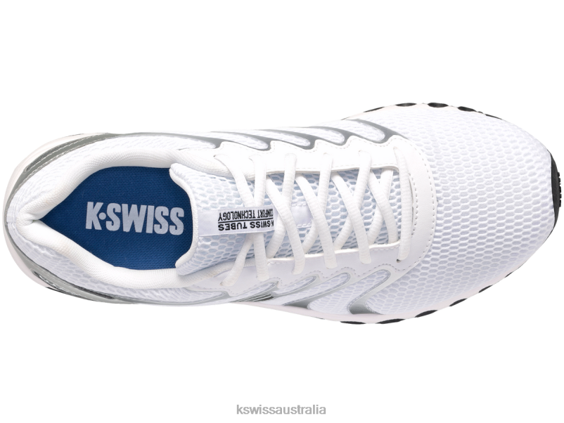 K-Swiss TUBES 200 White/Black/Silver Men Shoes V8JJT162