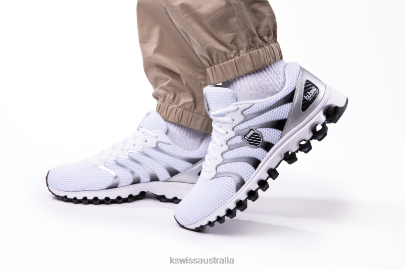 K-Swiss TUBES 200 White/Black/Silver Men Shoes V8JJT162