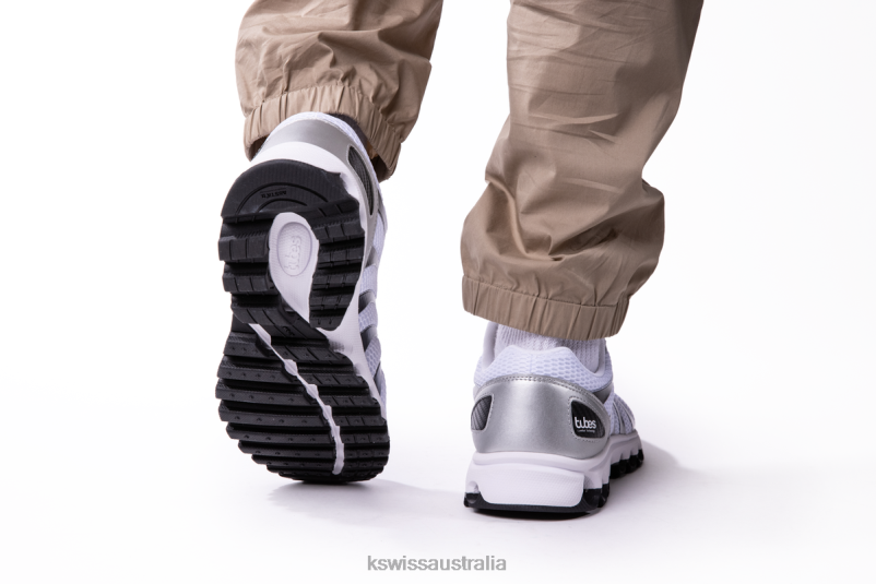 K-Swiss TUBES 200 White/Black/Silver Men Shoes V8JJT162