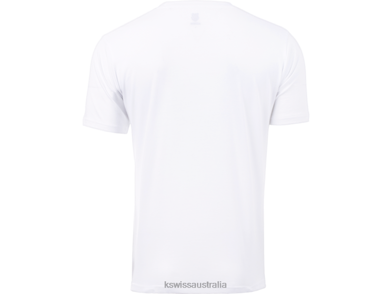 K-Swiss PICKLEBALL T-SHIRT White/Blue/Red Men Apparel V8JJT194