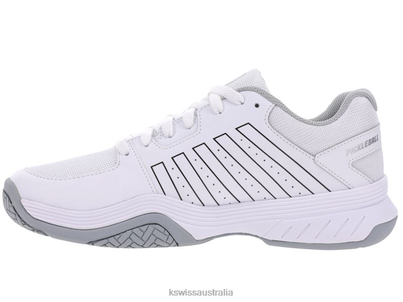 K-Swiss COURT EXPRESS PICKLEBALL White/Highrise/Black Men Shoes V8JJT15