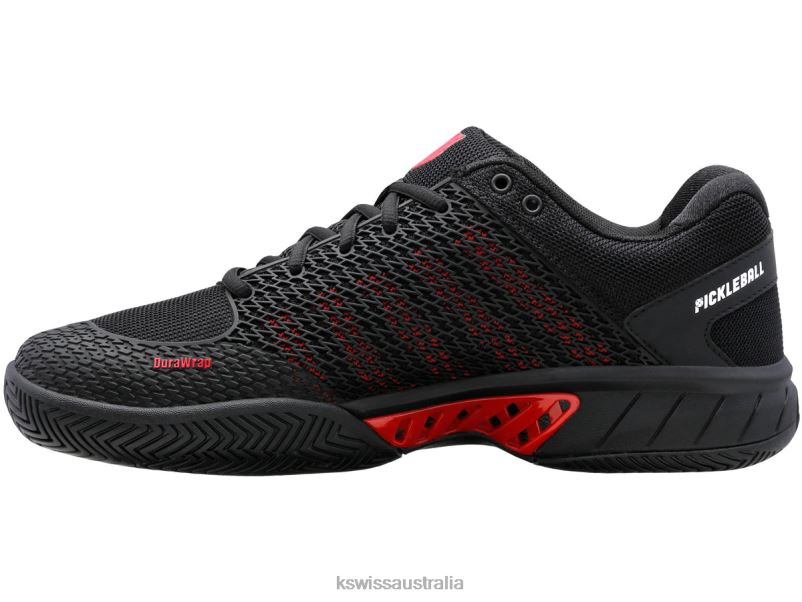 K-Swiss EXPRESS LIGHT PICKLEBALL Black/Lollipop Men Shoes V8JJT17