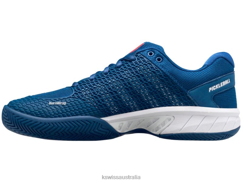 K-Swiss EXPRESS LIGHT PICKLEBALL Dark Blue/White/Bittersweet Men Shoes V8JJT37