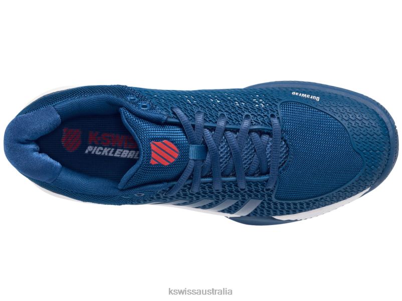 K-Swiss EXPRESS LIGHT PICKLEBALL Dark Blue/White/Bittersweet Men Shoes V8JJT37