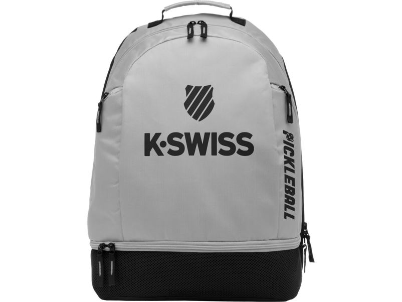 K-Swiss PICKELBALL BACKPACK Grey/Black Unisex Backpack V8JJT410