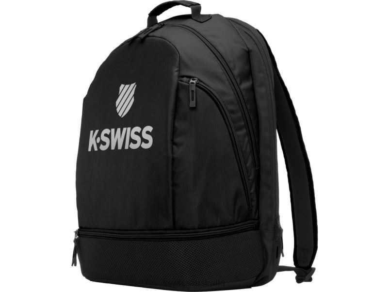 K-Swiss TENNIS BACKPACK Black/Silver Unisex Backpack V8JJT408