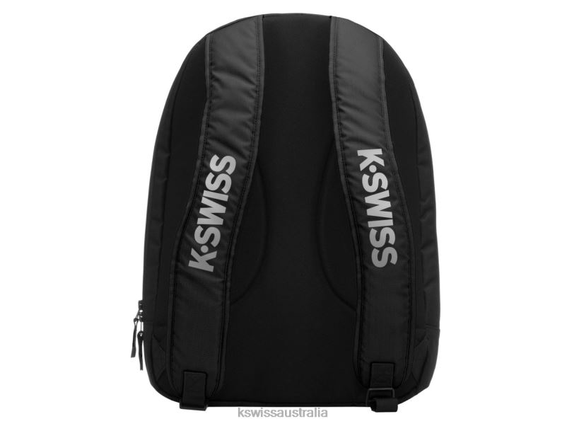 K-Swiss TENNIS BACKPACK Black/Silver Unisex Backpack V8JJT408