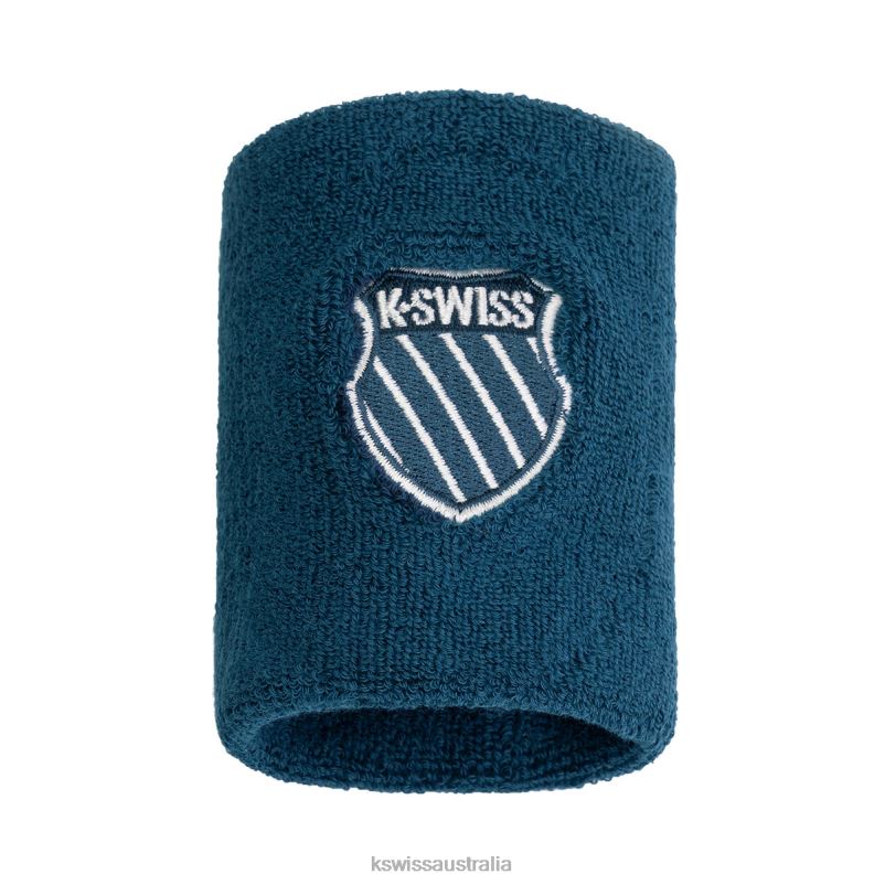 K-Swiss COURT DOUBLE WRISTBAND Blue Opal Unisex Wristband V8JJT389