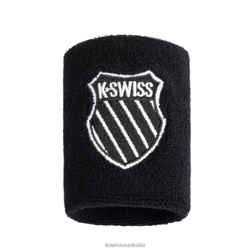 K-Swiss COURT WRISTBAND Black Unisex Wristband V8JJT394