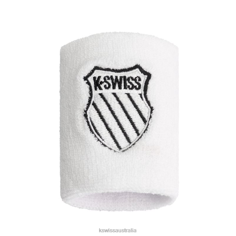 K-Swiss COURT WRISTBAND White Unisex Wristband V8JJT391