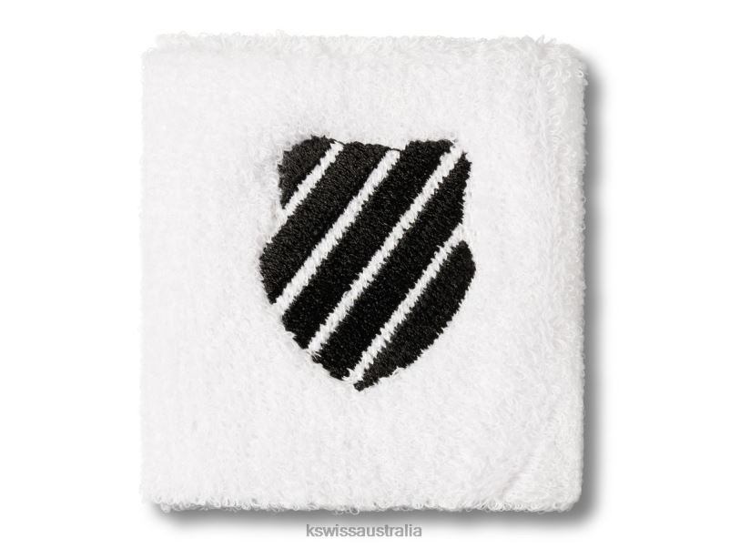 K-Swiss WRIST BAND White/Black Unisex Wristband V8JJT406