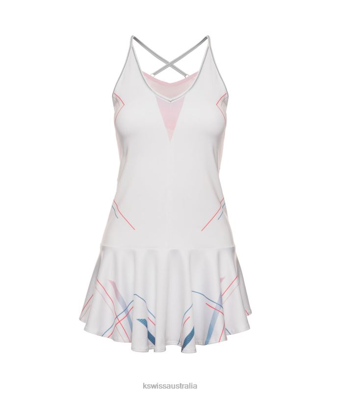 K-Swiss SCULPT STRAPPY DRESS White Women Apparel V8JJT572