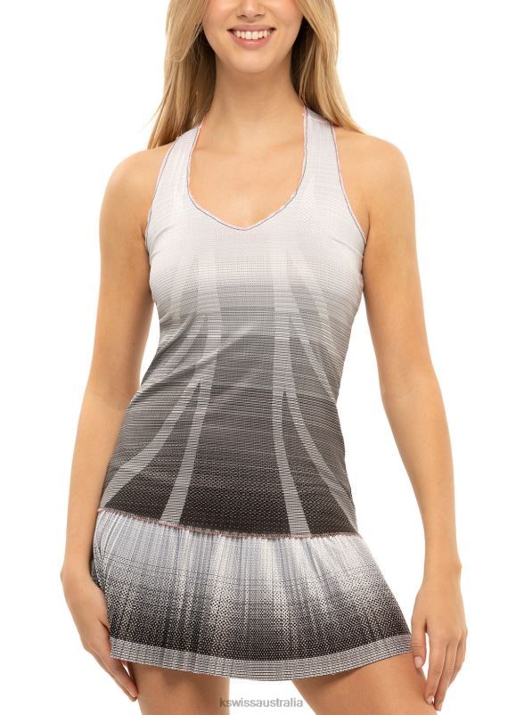 K-Swiss PLEAT OF THE NIGHT TANK Black Women Dresses V8JJT523