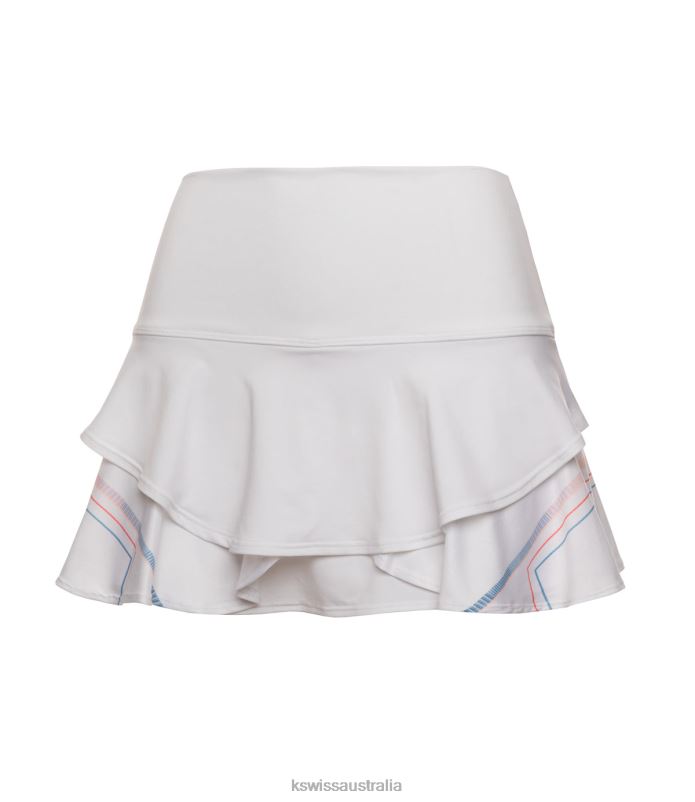 K-Swiss FLOUNCE SKIRT-13'' White Women Lifestyle V8JJT562
