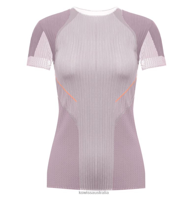 K-Swiss PLEATED S/S CREW Plum Women Lifestyle V8JJT537