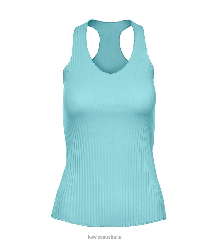 K-Swiss PLEATED V-NECK TANK 2 Angel Blue Women Lifestyle V8JJT541