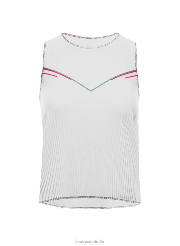 K-Swiss SCULPT PLEATED TANK White Angel Women Lifestyle V8JJT542