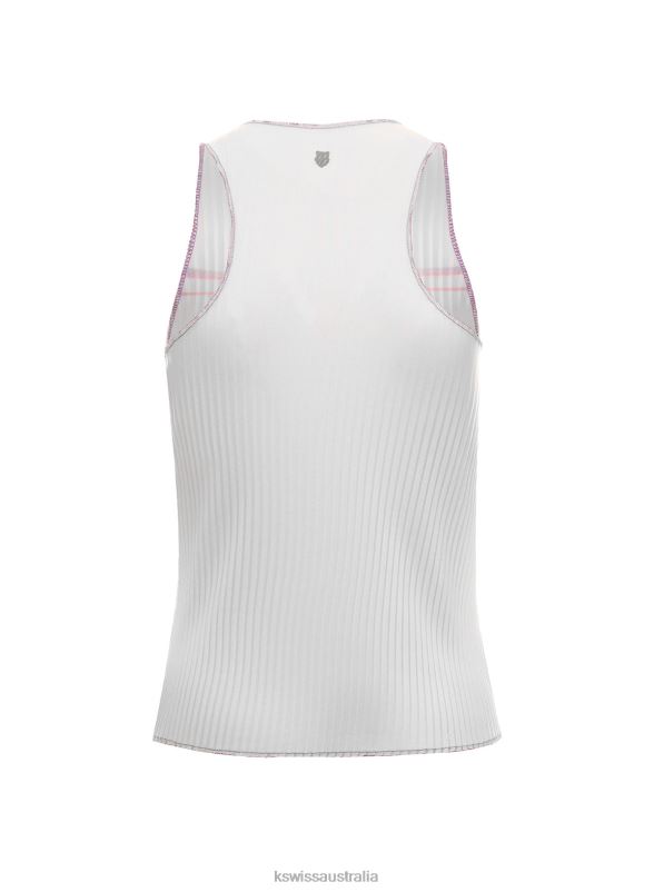 K-Swiss SCULPT PLEATED TANK White Angel Women Lifestyle V8JJT542