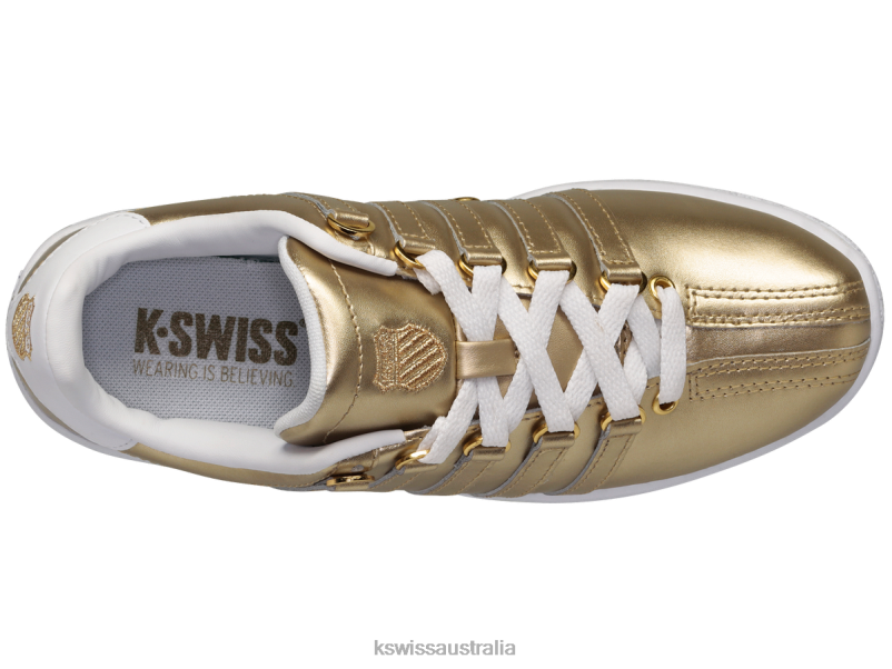 K-Swiss CLASSIC VN Gold/White Women Shoes V8JJT339