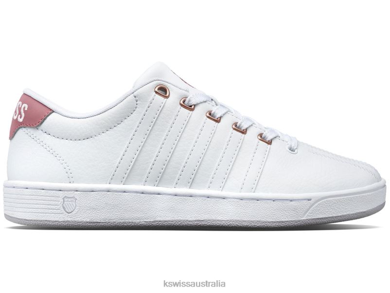 K-Swiss COURT PRO II White/Foxglove/Raindrops Women Shoes V8JJT279