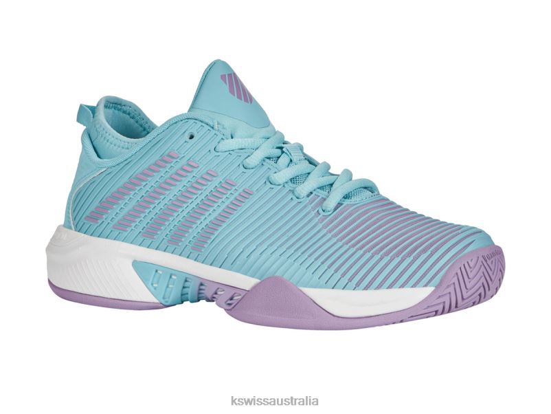 K-Swiss HYPERCOURT SUPREME Angel Blue/Sheer Lilac/Brilliant White Women Shoes V8JJT554