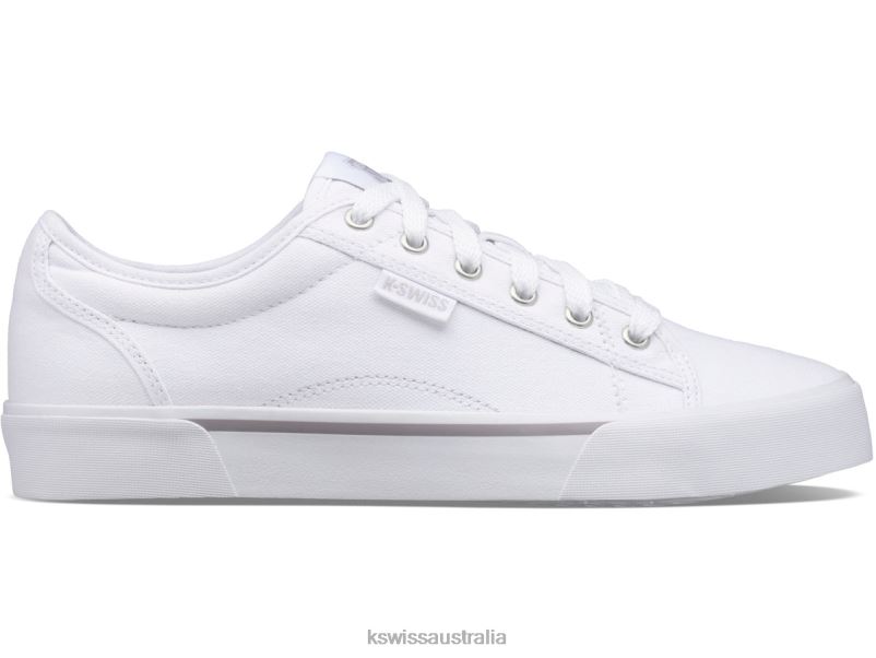 K-Swiss PORT White/Gull Gray Women Shoes V8JJT360