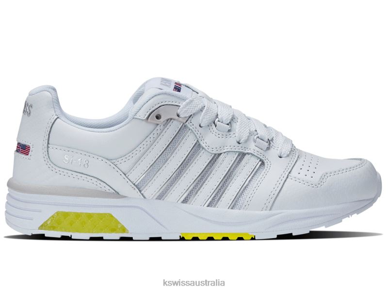 K-Swiss SI-18 RANNELL White/Sulphur Women Shoes V8JJT315