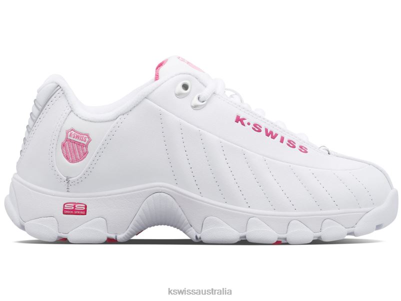 K-Swiss ST329 CMF White/Shocking Pink Women Shoes V8JJT325