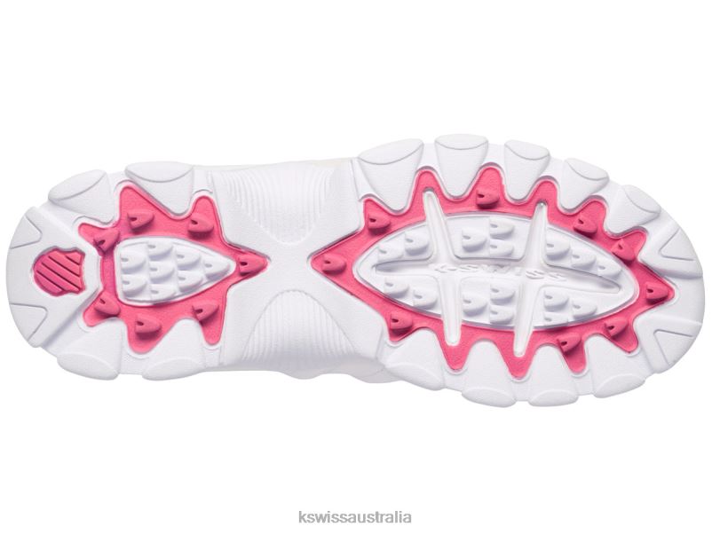 K-Swiss ST329 CMF White/Shocking Pink Women Shoes V8JJT325