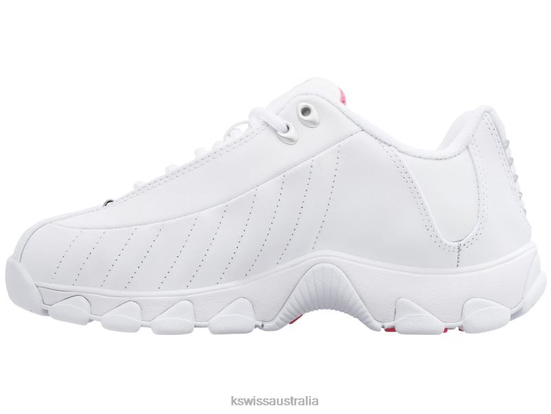 K-Swiss ST329 CMF White/Shocking Pink Women Shoes V8JJT370
